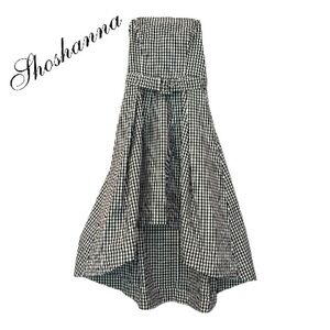 Shoshanna High-Low Strapless Dress